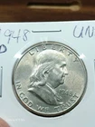 1948-D Franklin Half Dollar UNC BU 90% Silver Gem Brilliant Uncirculated