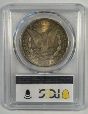 1889 Morgan Silver $1 Dollar Coin Toned PCGS MS 63