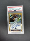 2023 Bowman Chrome Draft Max Clark 1st Gold Shimmer Refractor Auto /50 PSA 8