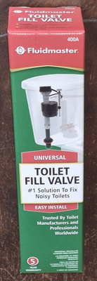 #ad #ad Fluidmaster Universal Toilet Fill Valve *Easy Install* #400A $11.99