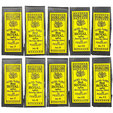 10x needles No.7,8,9,10,11 double long nickel-plated BEST ROYAL hand sewing