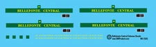 N Scale - Bellefonte Central Caboose Decals