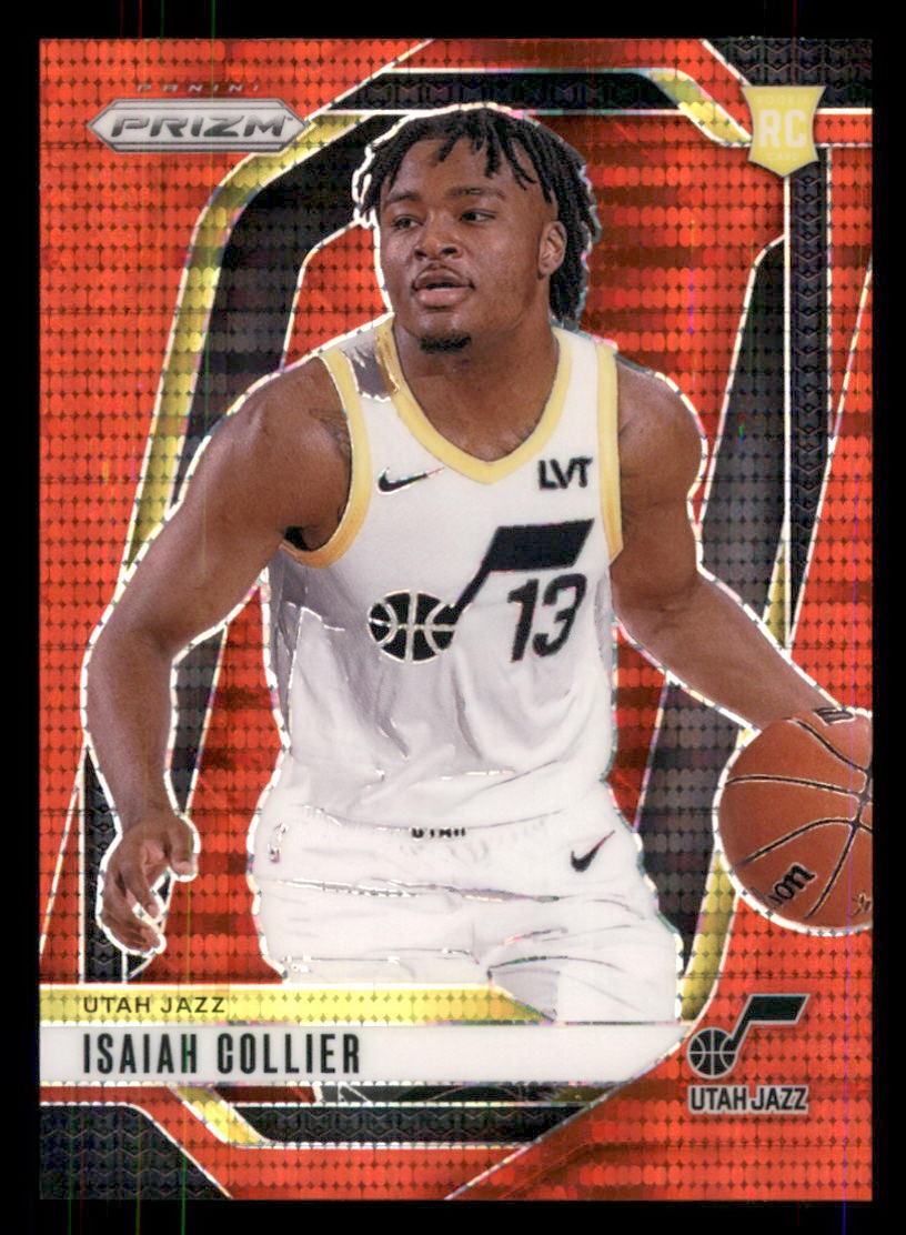 2024-25 Panini Prizm #227 Isaiah Collier Prizms Red Pulsar #/75