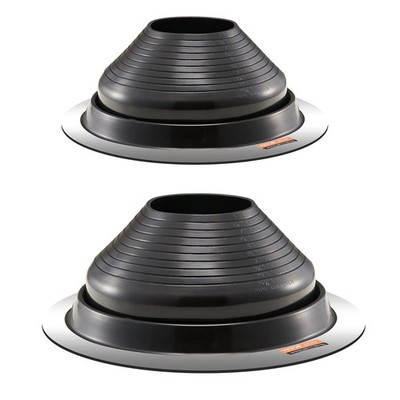 2 Pcs Roof Pipe Flashing Boots, Fit Pipe OD 6'' to 11'', Flexible EDPM Roofing Jac