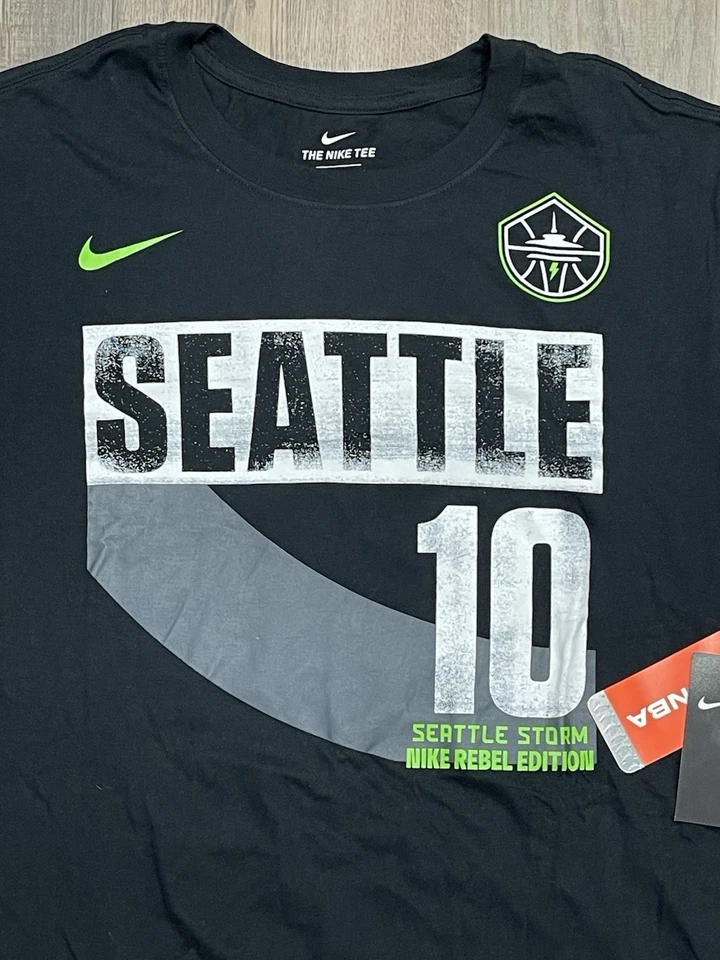 Nike WNBA Seattle Storm Rebel Edition Sue Bird Black Shirt Jersey Mens XXL - NWT - Image 2 of 4