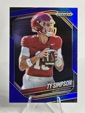 Ty Simpson 2025 Panini Prizm Black Blue Prizm NIL 134 /199 Alabama -  NFL 🔥📈