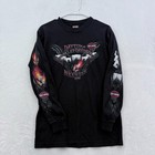 VintagHarley Davidson T Shirt Mens M Black Daytona Bike Week Flame Cards Sleeve