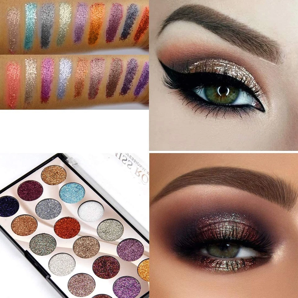 Miss Rose 18 Color Eye Shadow Glittery Shades For Eye Makeup 20g - Image 2 of 4