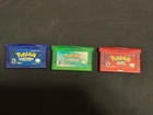 Pokemon Emerald Ruby Sapphire Gba Lot (Read Description)