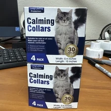 Lot Of 2 Cat Calming Pheromone Collars Adjustable Comfortable Collar