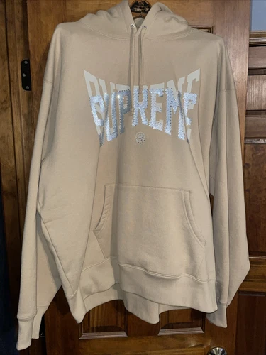 Sweat à capuche Supreme Strass Shadow 2022 marron XtraLarge XL
