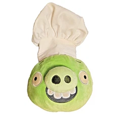 Angry Birds Chef Pig Plush 5" Rovio Commonwealth 2011 No Sound or Tag