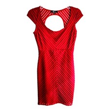 Jump Apparel Women's Dress Small S Red Misses Size 4 6 Formal Cocktail Party