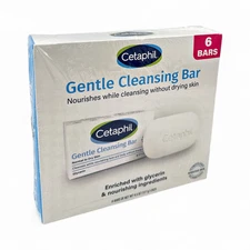 Cetaphil Gentle Face and Body Glycerin Cleansing Bar 4.5 oz - 6 Count