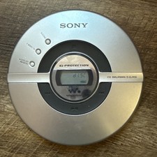 Sony D-EJ109 Portable CD Player Silver Walkman Discman -Tested /Working