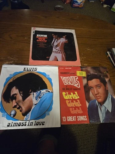 Lot of 3 Elvis Presley LP Record Vinyl Albums: Look at Picture!