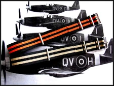 20mm Black Tan NATO G10 Pilot watch strap 2pak MoD RAF Bonded IW SUISSE 18 22 24