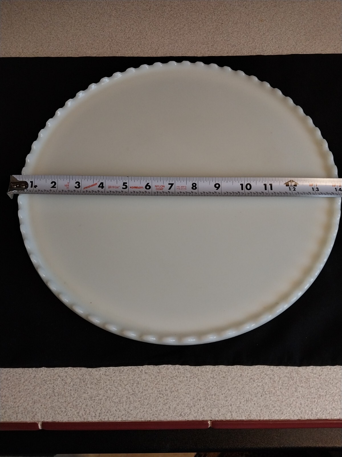 ANTIQUE WHITE MILK GLASS DENTAL INSTRUMENT TRAY 14" RITTER CO. NEW YORK
