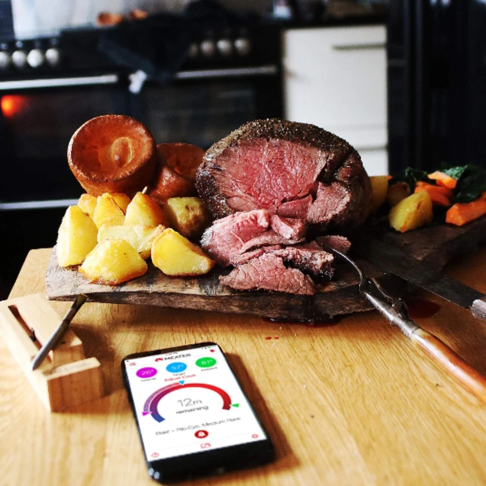 Wireless Meat Thermometer Oven Smoker Grill BBQ Bluetooth Digital Connectivity