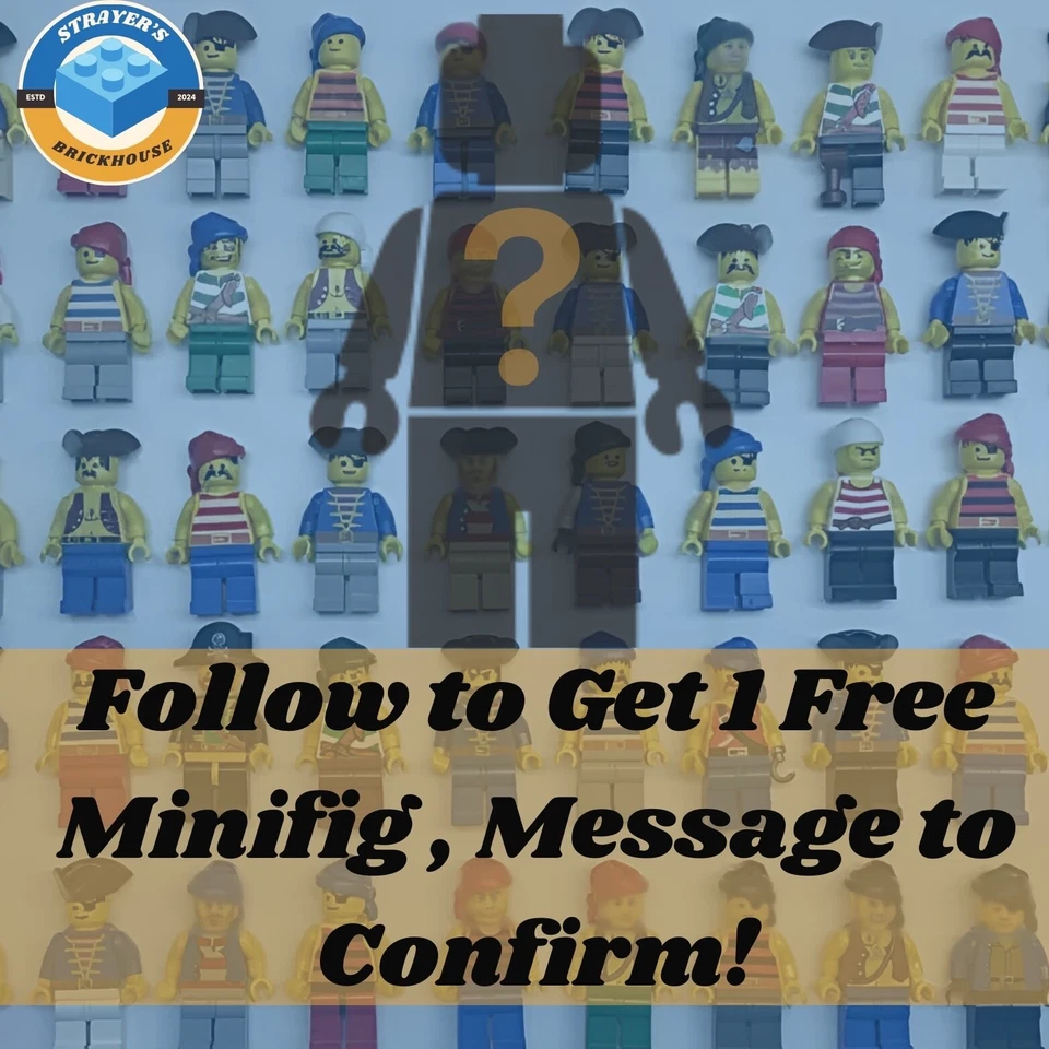 Lego Pirata Minifigura Lote de 1 Aleatorio Lego Pirata Imperial Soldado Abrigo Azul Foto 4 de 4