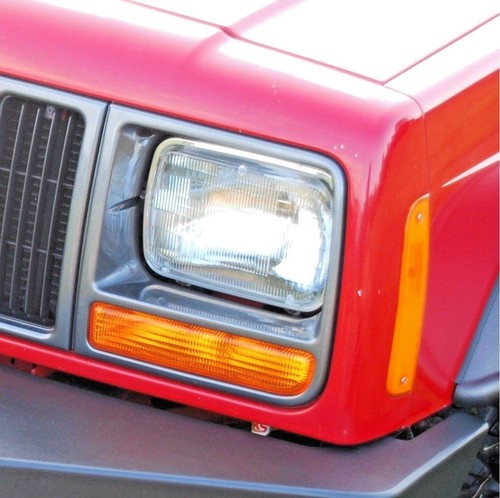 1x Scheinwerfer Jeep Cherokee XJ 84-01 4.0 2.5 NEU H4 Umrüstung US zu EU "E" TÜV - Bild 1 von 5