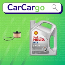 Service Kit Fit Renault Clio 0.9 TCe 75 Petrol 2014-2023 Oil Filter Shell 5W-30