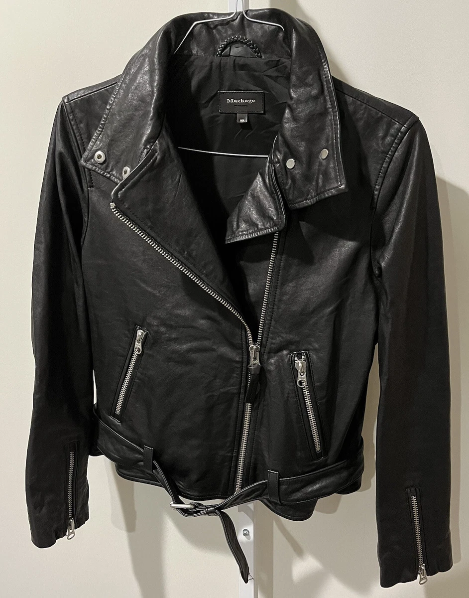 Mackage leather moto jacket sale