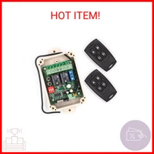 Solidremote 12V - 24V Secure Wireless RF Remote Control Relay Switch Universal 2