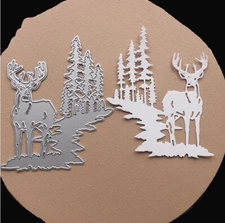 Deer Metal Cutting Dies Scrapbook Paper Mould Embossing Blade Punch Stencils Diy