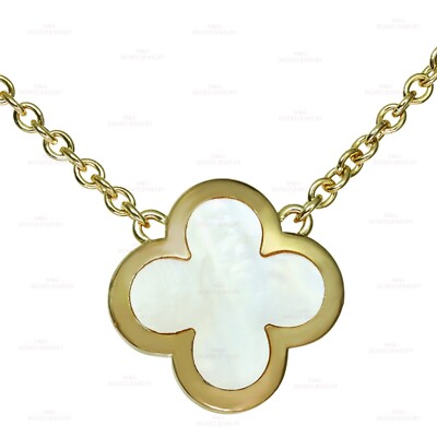 VAN CLEEF ARPELS Pure Alhambra Yellow Gold Pendant Necklace