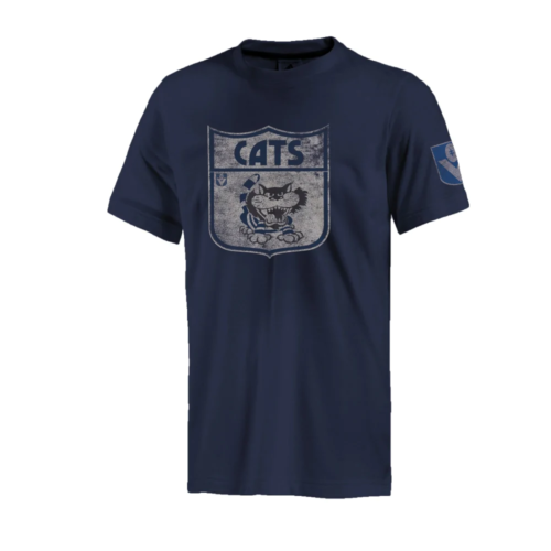 Camiseta Geelong Cats Oficial del Equipo AFL Colores y Logotipo Adulto Hombres Partidario - Imagen 1 de 5