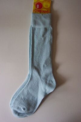 NWT Girls 6 7 y Gymboree APRES SKI light blue knee socks 2004 vtg shoe ...
