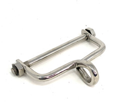 Gancho para tren delantero acero inoxidable 10cm ancho