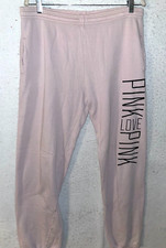 VICTORIA SECRET PINK Sweatpants Campus Jogger sz S pants logo women's