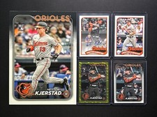 2024 Topps Heston Kjerstad RC 1989 Autograph & Base #394 Yellow Crackle Foil /50