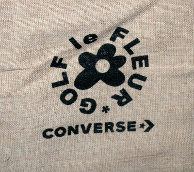 Converse GOLF LE FLEUR Schuhe Aufbewahrung Tasche Stoffsack 40x40cm Natur Braun 