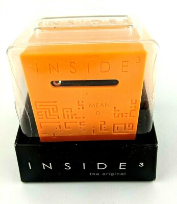The Original Orange Labyrinth Puzzle Maze Cube Mean 0 Inside 3 NEW