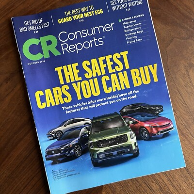 #ad Consumer Reports 2024 Safest Cars You Can Buy Oct Issue Buying Guide New $15.65