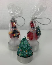 White Barn Candle Co. LOT Mini Christmas Candles Tree Snowmen Soldiers Holiday