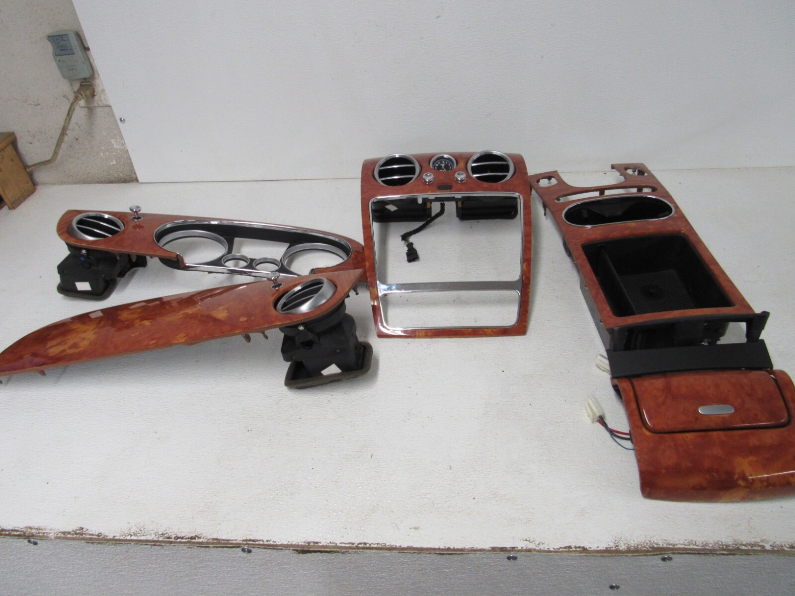2013 BENTLEY CONTINENTAL GTC GT V8 WOOD TRIM SET CONSOLE DASH VENT INTERIOR-6872