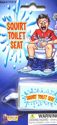 FORUM NOVELTIES - SQUIRT TOILET SEAT - GAG GIFT FUN PARTY JOKE TOY - NEW