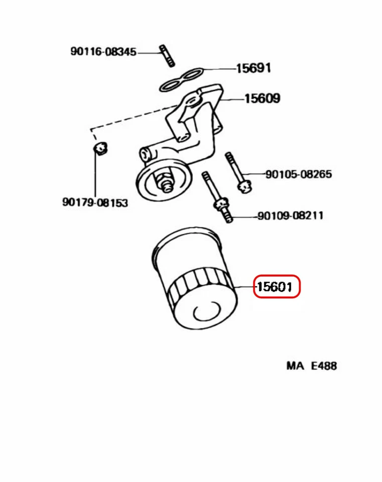 TOYOTA 1JZ-GTE etc Genuine ENGINE OIL FILTER DENSO 90915-20003 OEM - Image 3 of 4