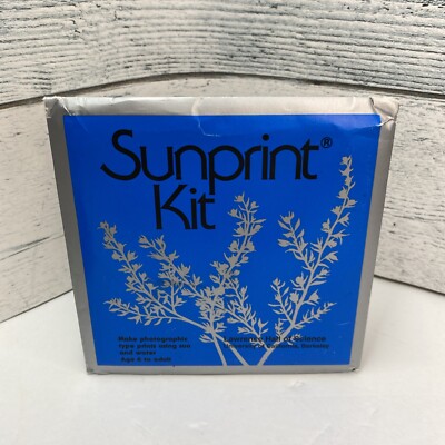 SunPrint Kit, Solar Print Paper, Sun Powered Art, 10x10cm (4x4inch) New