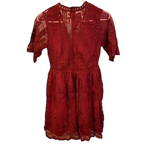 Boho Fernweh Boheme Women’s Size Small Lace Gothic Floral Mini New Bella Dress - Picture 10 of 10