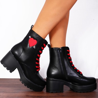 cleated ankle boots