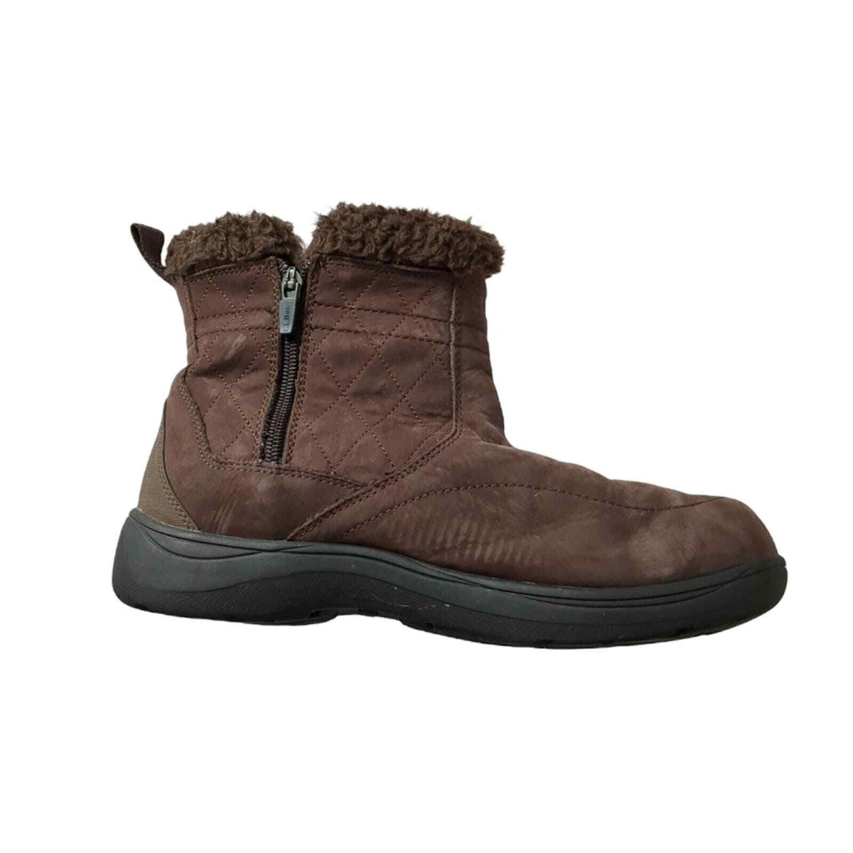 L.L Bean Brown Suede Ankle Length Booties SZ 9 1/2M | eBay display picture 3
