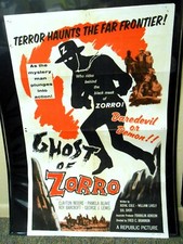 Original Rare Clayton Moore Western Movie Star One Sheet  Poster- Circa 1950 