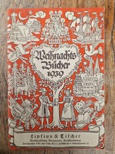 alter Buch Katalog Weihnachtsbücher Lipsius & Tischer Kiel 1939 mit Preisen