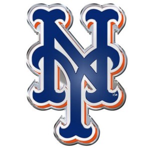 Novo-Mlb-New-York-Mets-cor-de-aluminio-3D-Carro-Caminhao-Emblema-Auto-Adesivo-Decalque