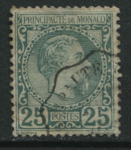 Monaco 1885 25 centimes used - Foto 1 di 1